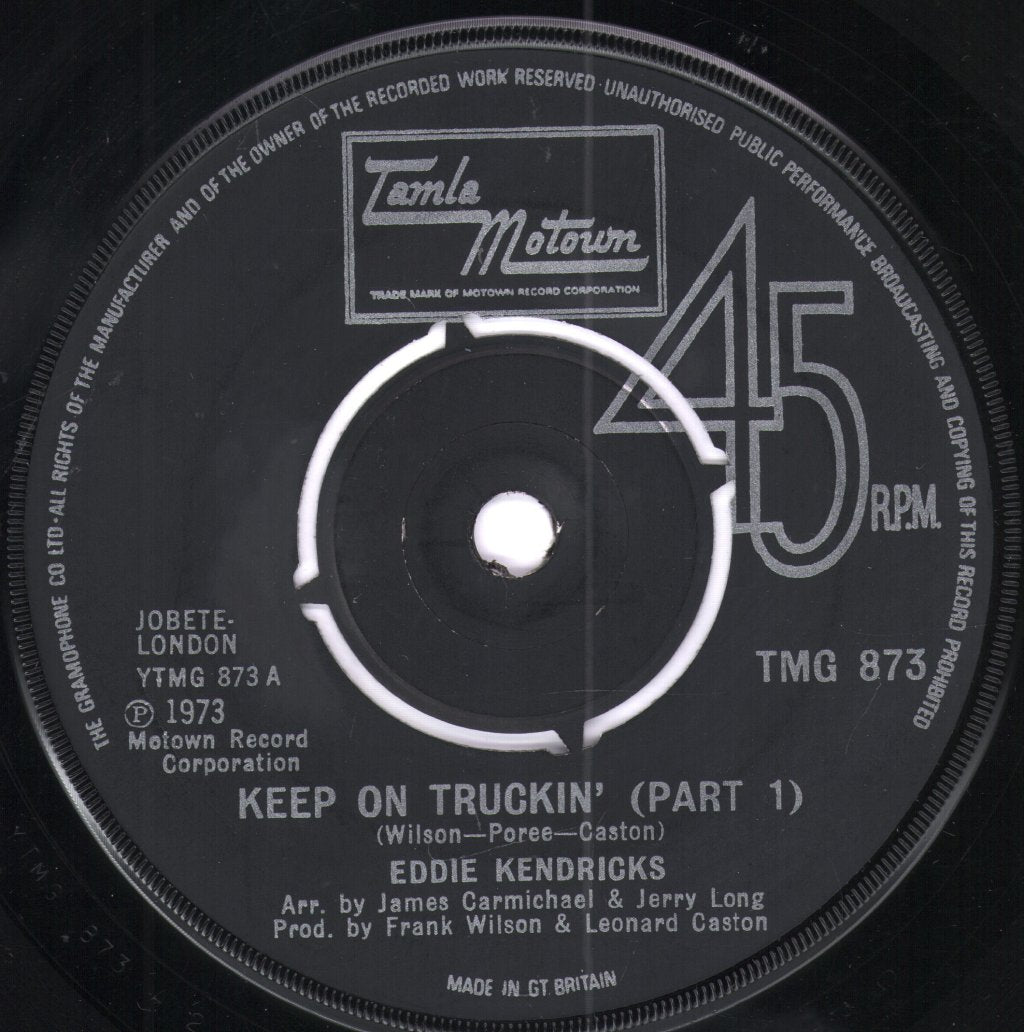 Eddie Kendricks - Keep On Truckin' - 7 Inch