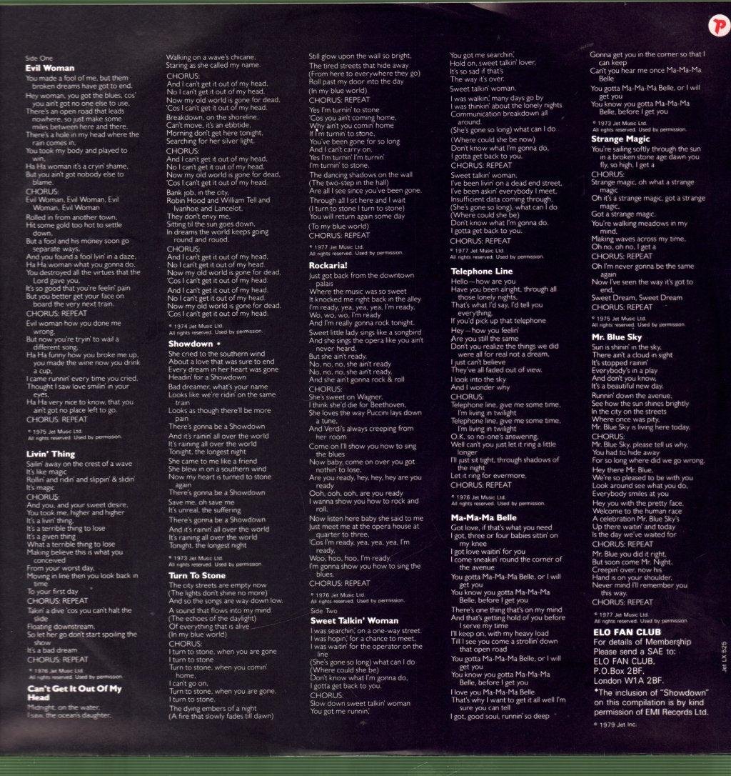 Electric Light Orchestra - Greatest Hits - Lp