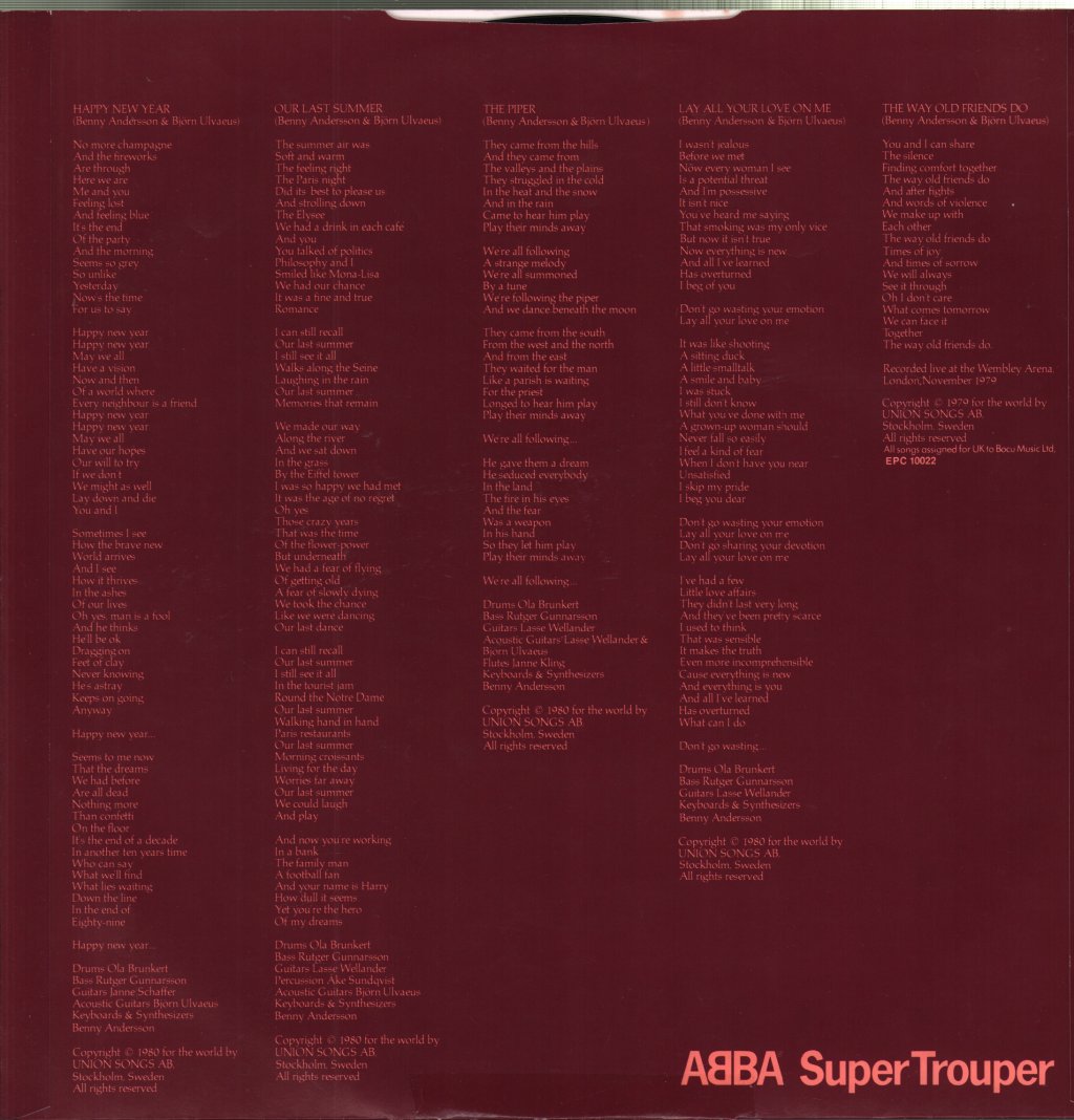 ABBA - Super Trouper - Lp