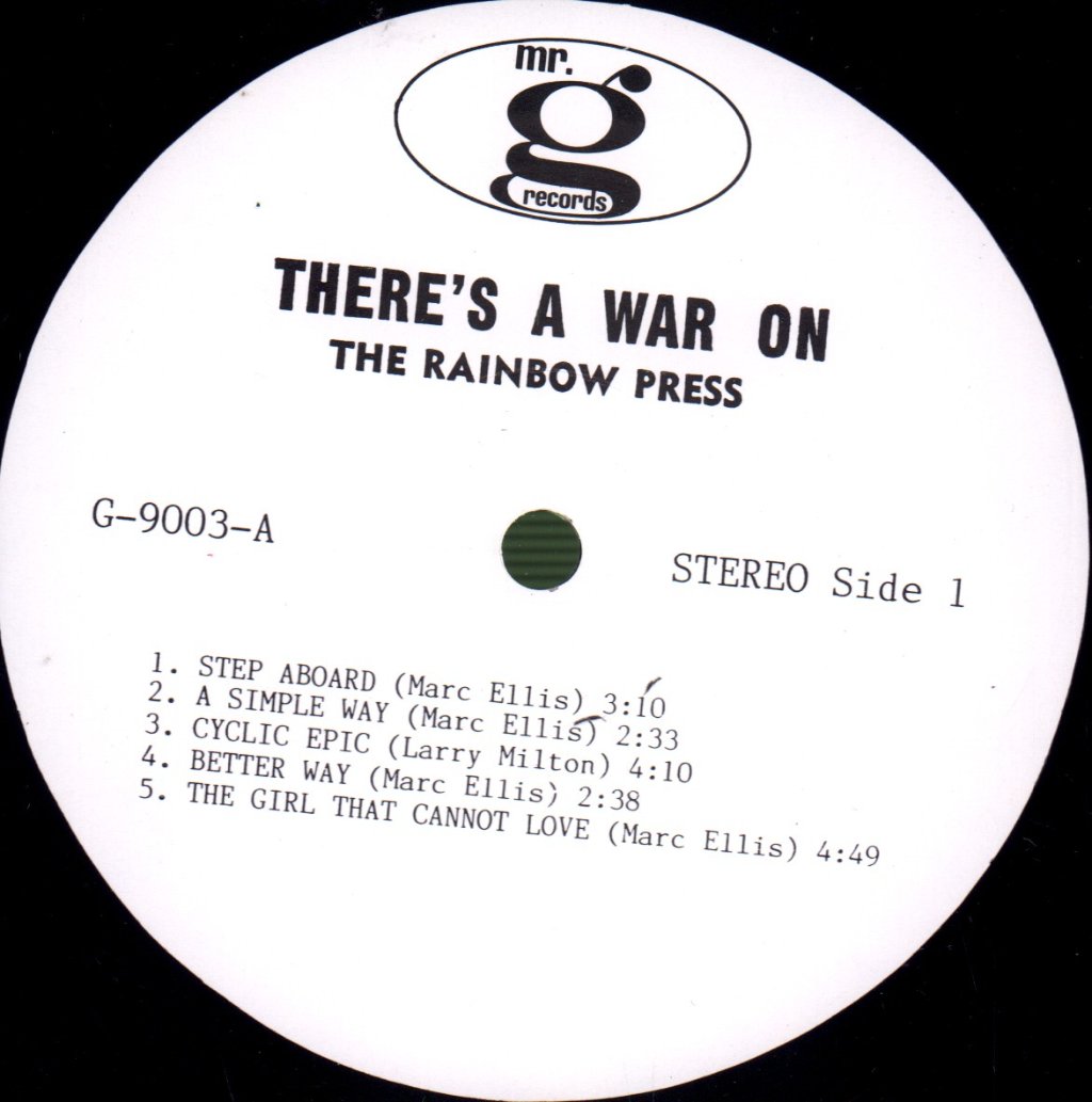 Rainbow Press - There's A War On - Lp
