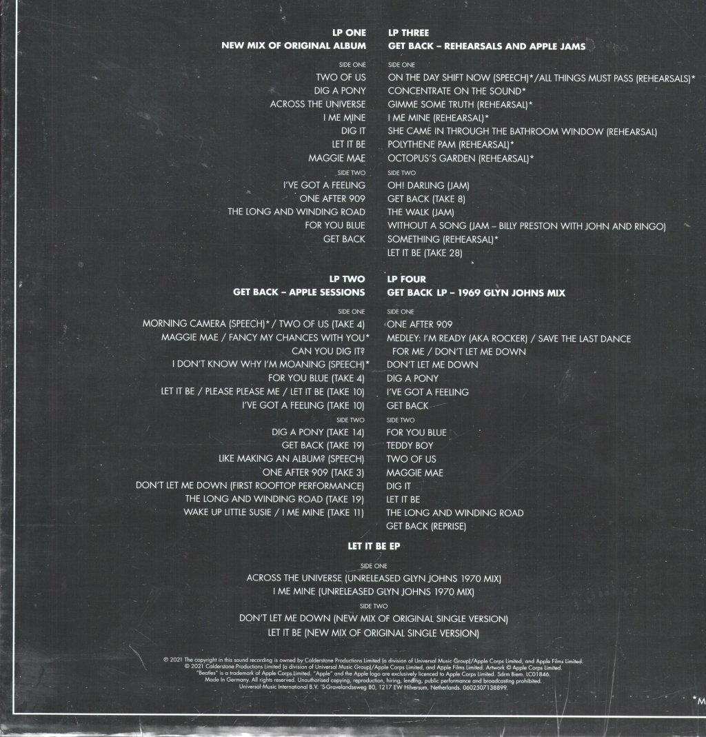 Beatles - Let It Be - Lp Box Set