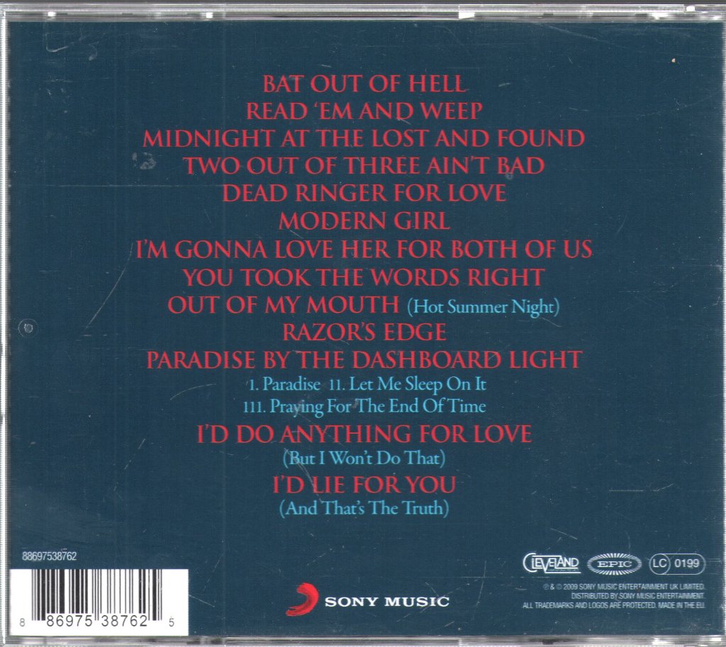 Meat Loaf - Hits Out Of Hell - Cd