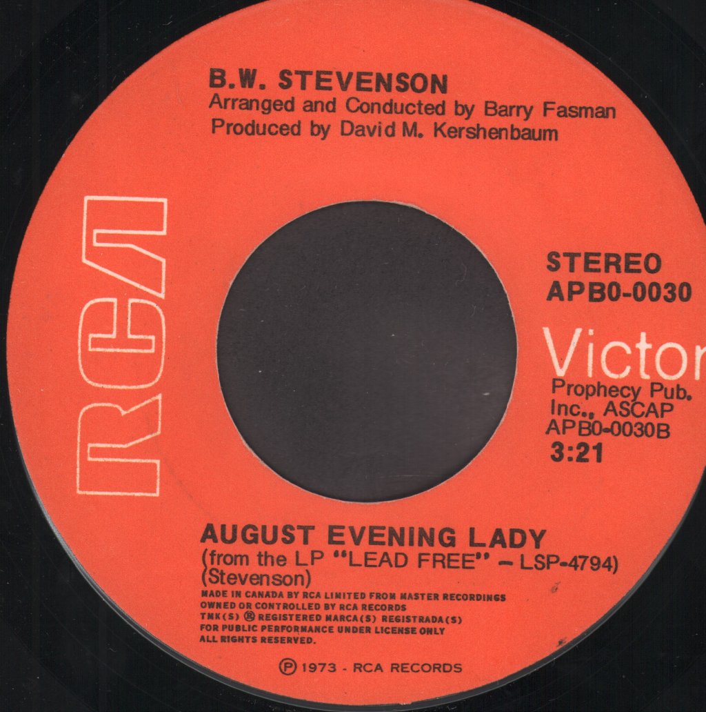 B.W. Stevenson - My Maria - 7 Inch