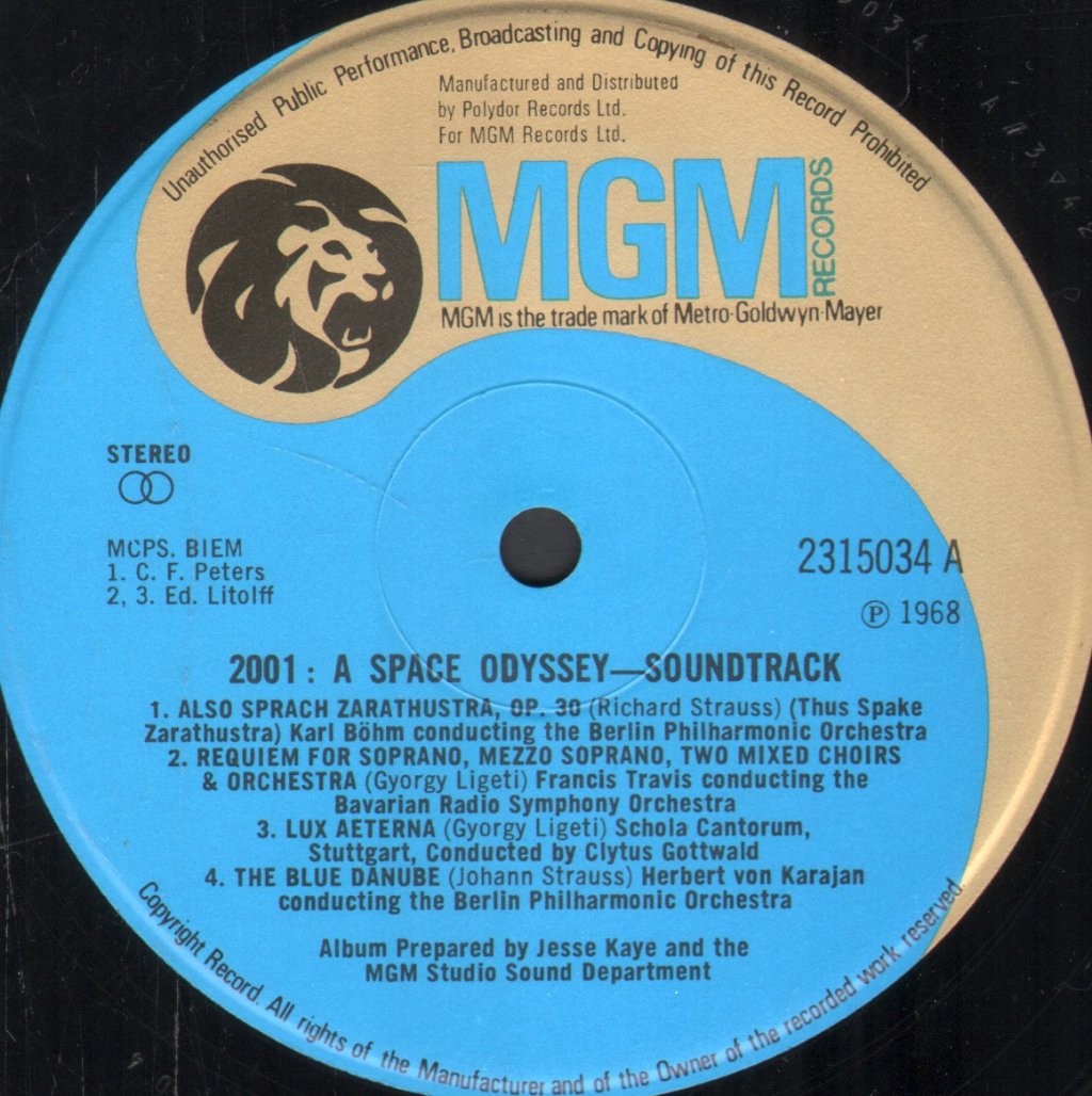 2001 A Space Odyssey - Soundtrack - Lp