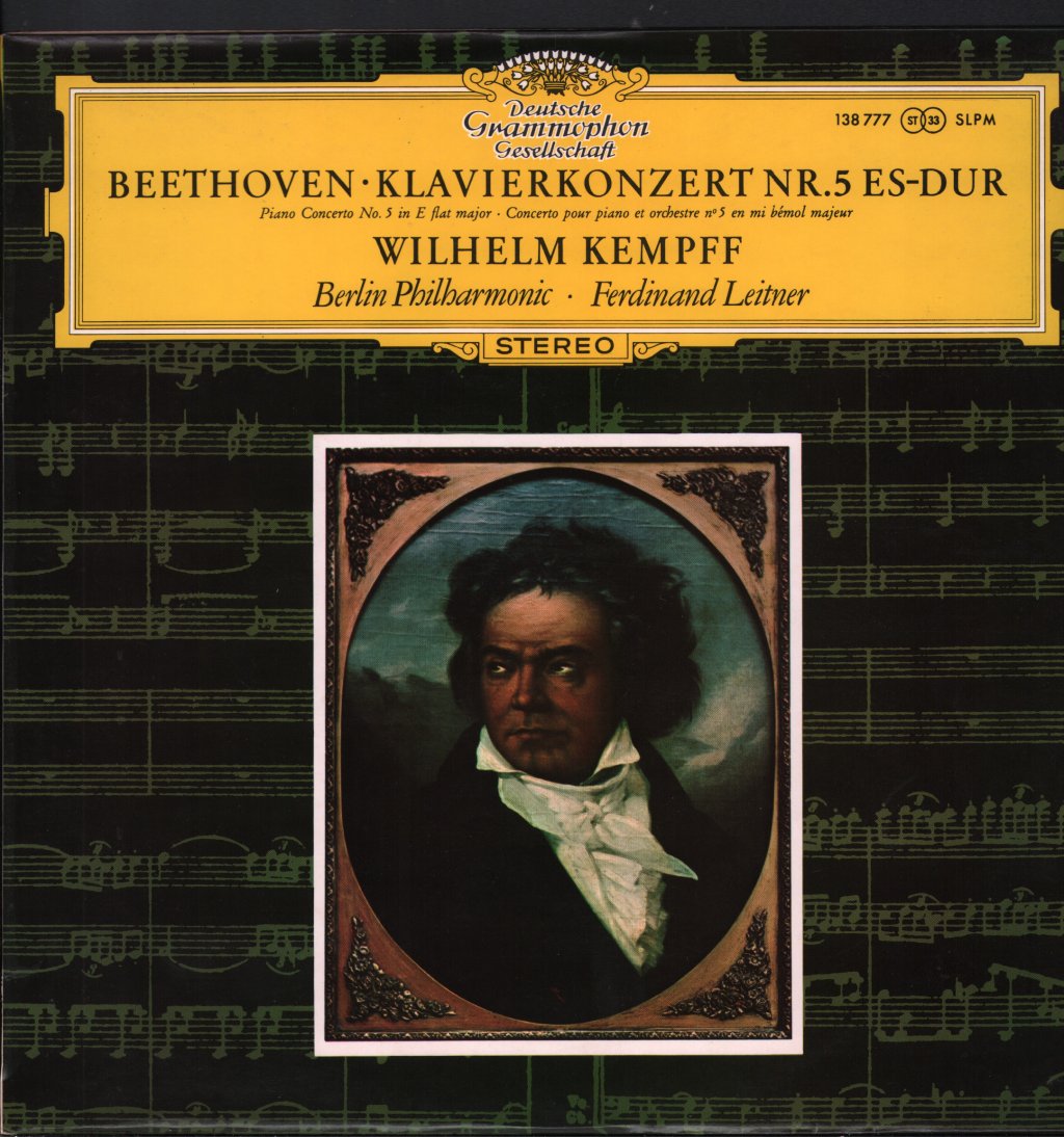 Wilhelm Kempff / Ferdinand Leitner - Beethoven - Piano Concerto No.5 In E Flat Major - Lp