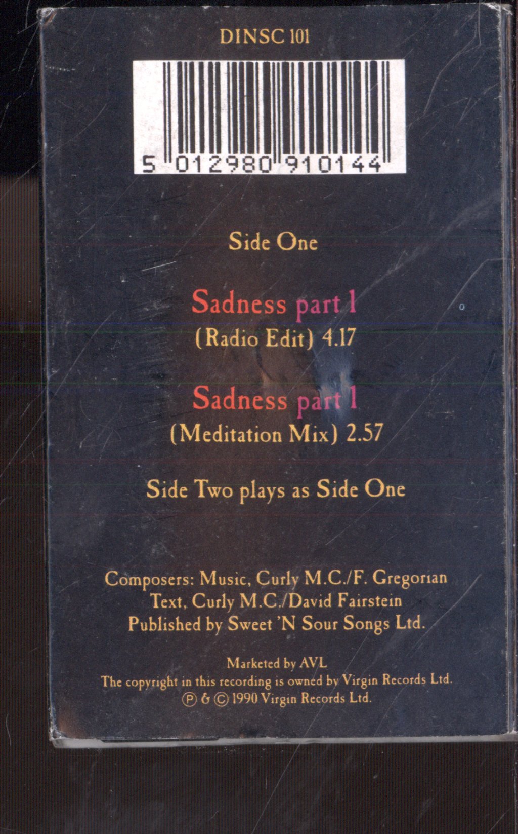 Enigma - Sadness Part I - Cassette