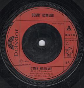 Donny Osmond - C'mon Marianne - 7 Inch