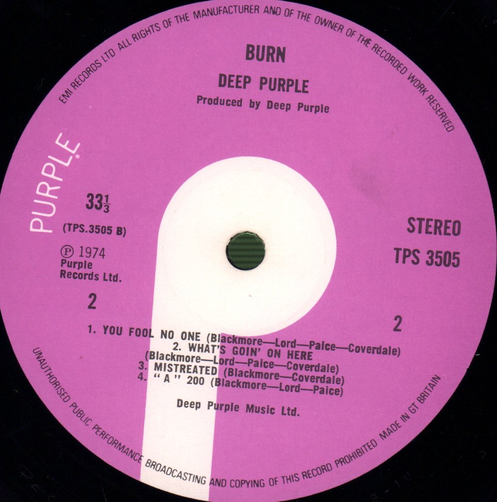 Deep Purple - Burn - Lp