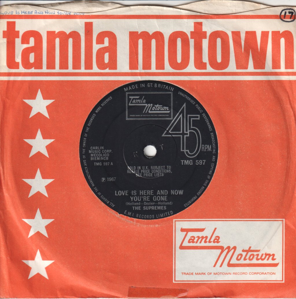Supremes - Love Is Here And Now You're Gone - 7 Inch