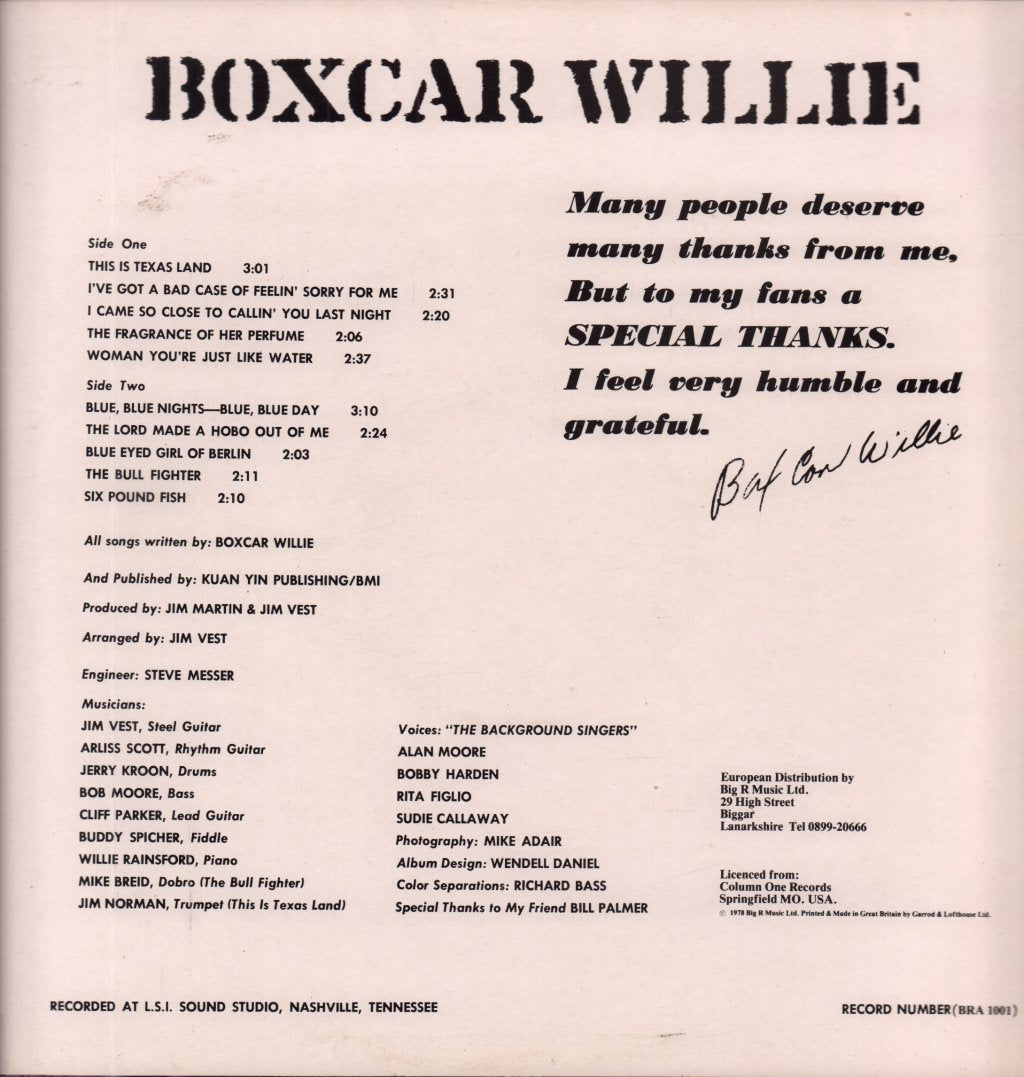 Boxcar Willie - Boxcar Willie - Lp
