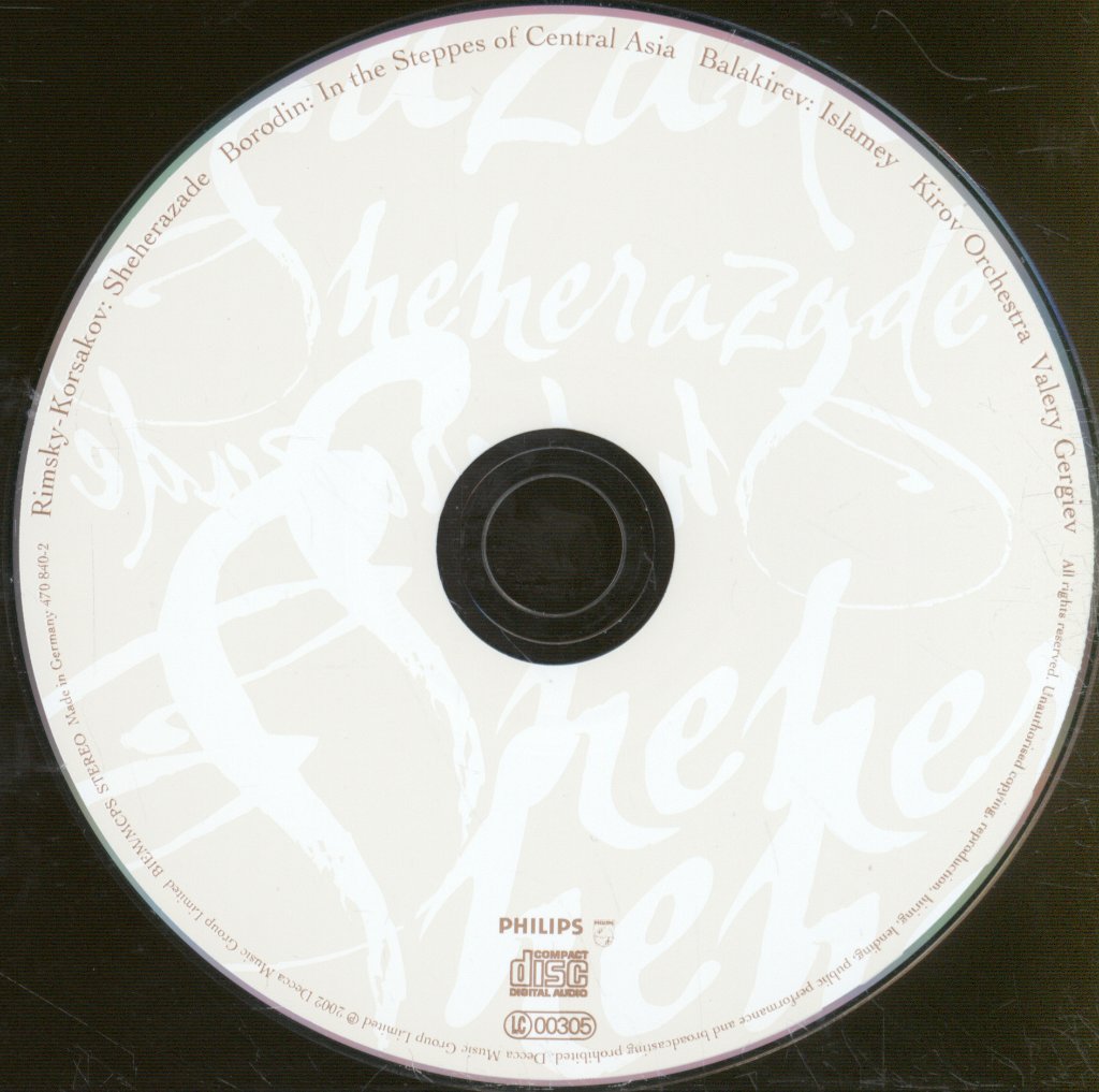 Kirov Orchestra, Valery Gergiev - Rimsky Korsakov - Sheherazade - Cd