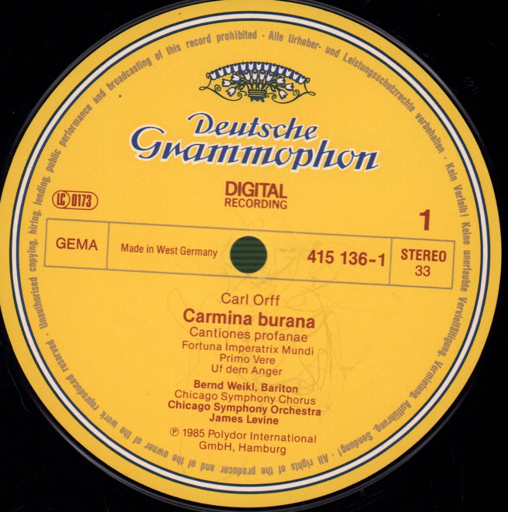 Carl Orff - Carmina Burana - Lp