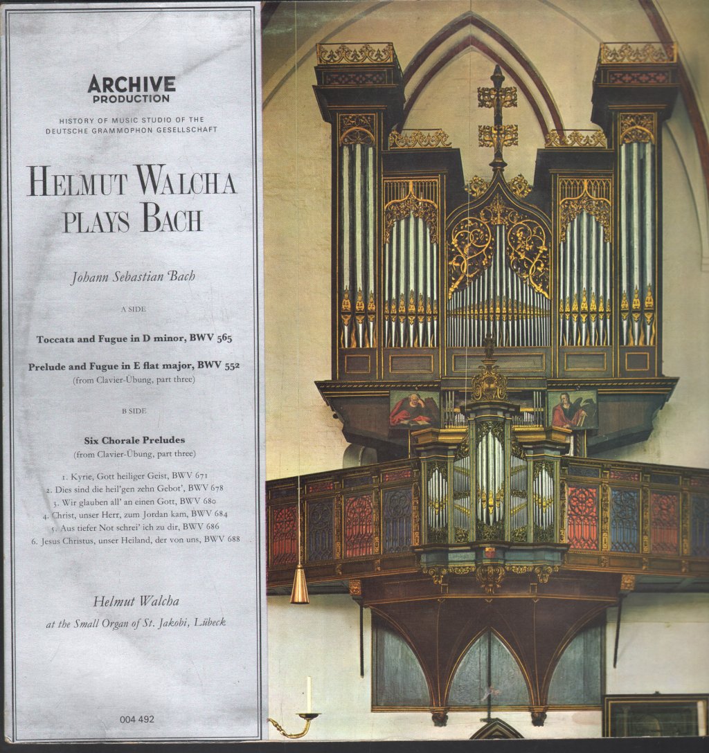 Helmut Walcha - Helmut Walcha Plays Bach - Lp
