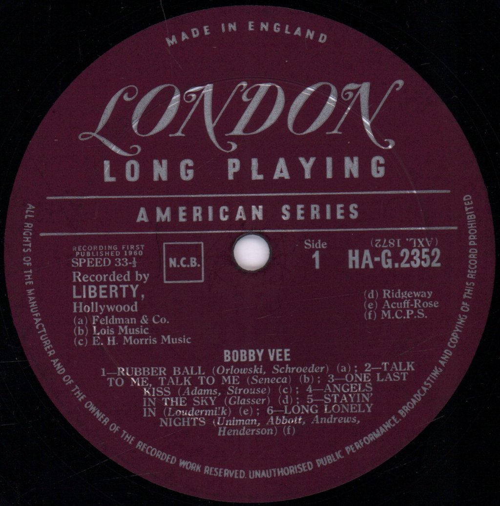Bobby Vee - Bobby Vee - Lp
