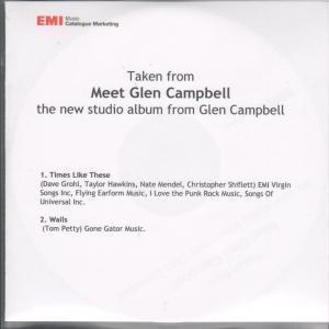 Glen Campbell - Times Like These/Walls - Cdr