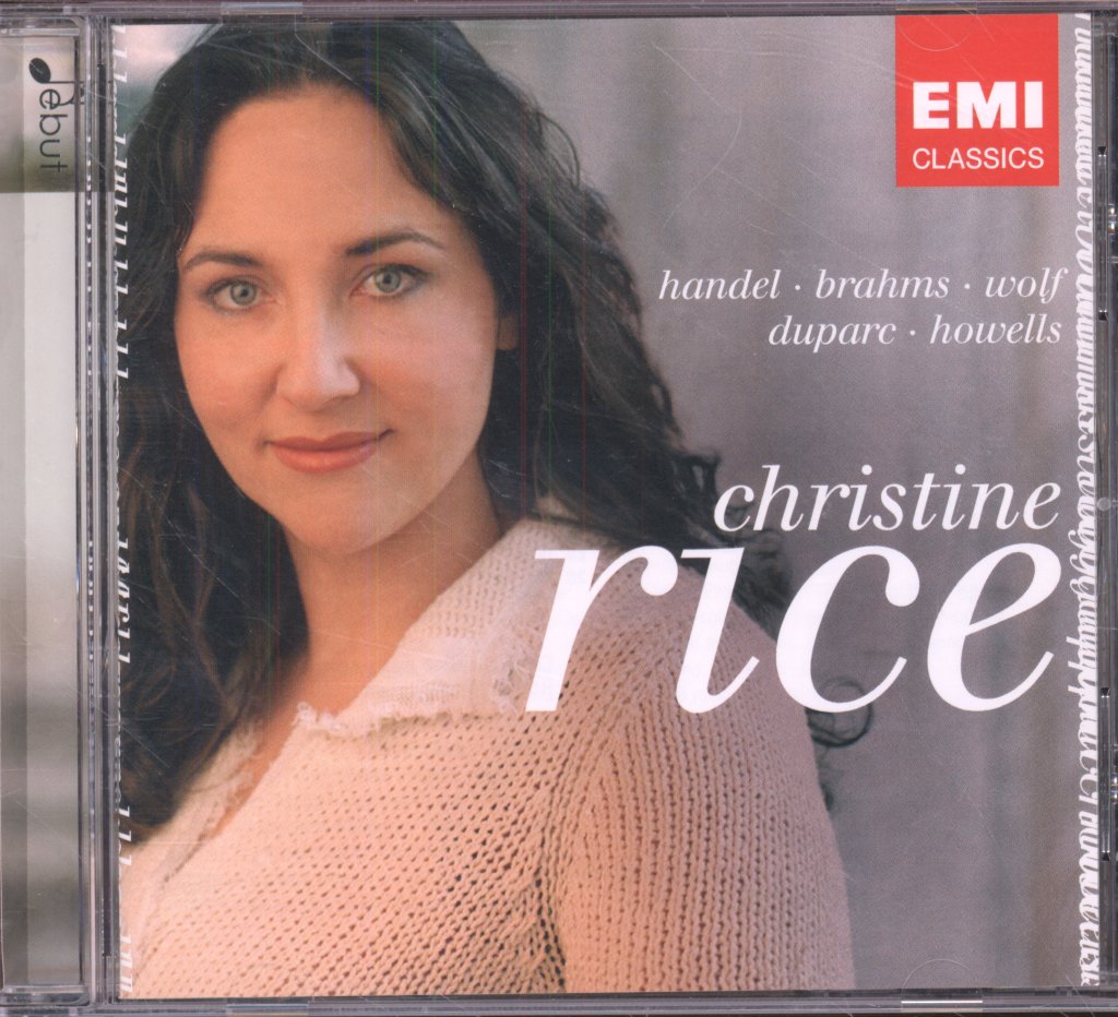 Christine Rice, Roger Vignoles - chrisine rice handel brahms wolf dupard howells - Cd