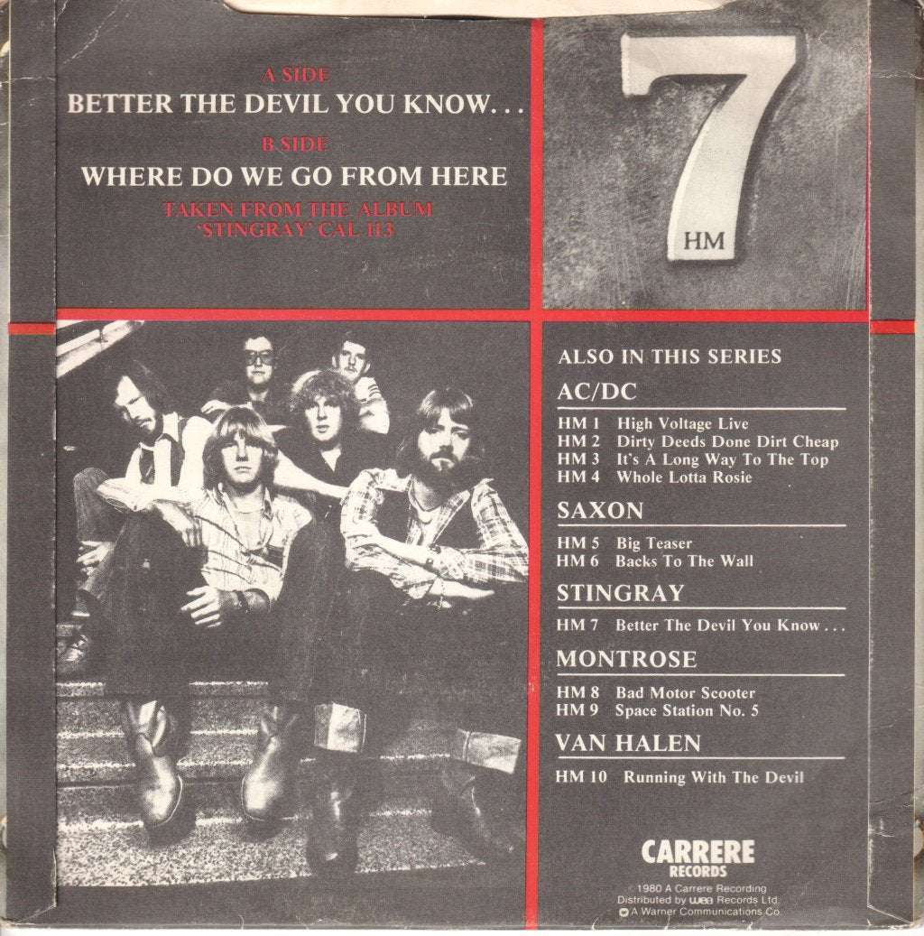 Stingray - Better The Devil You Know - 7 Inch