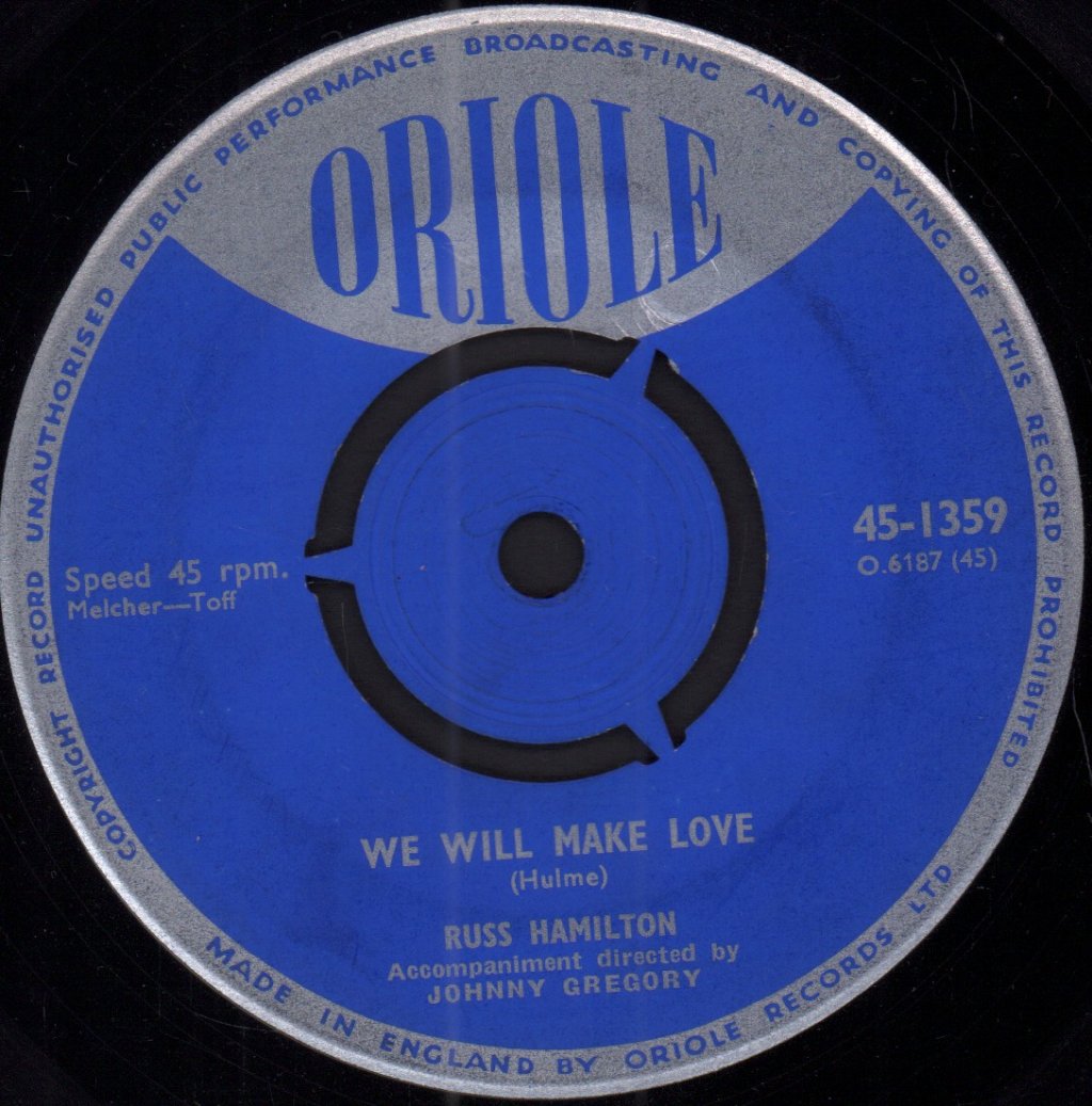 Russ Hamilton - We Will Make Love - 7 Inch