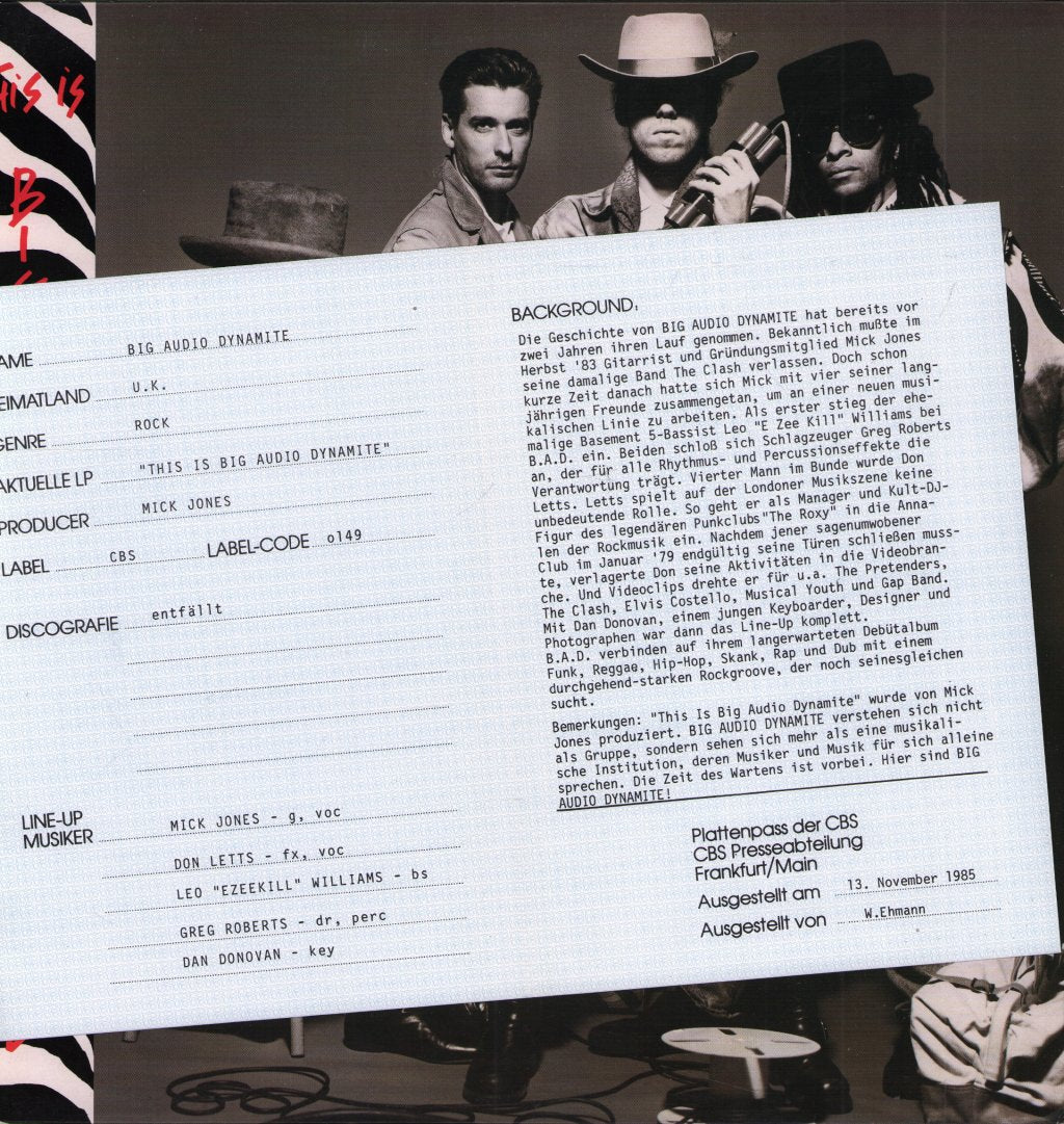 Big Audio Dynamite - This Is Big Audio Dynamite - Lp