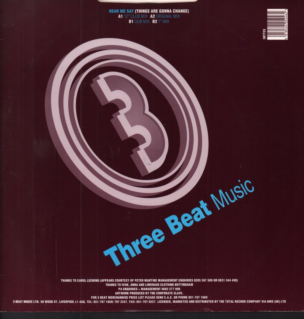 Cordial - Hear Me Say Things Are Gonna Change - 12 Inch