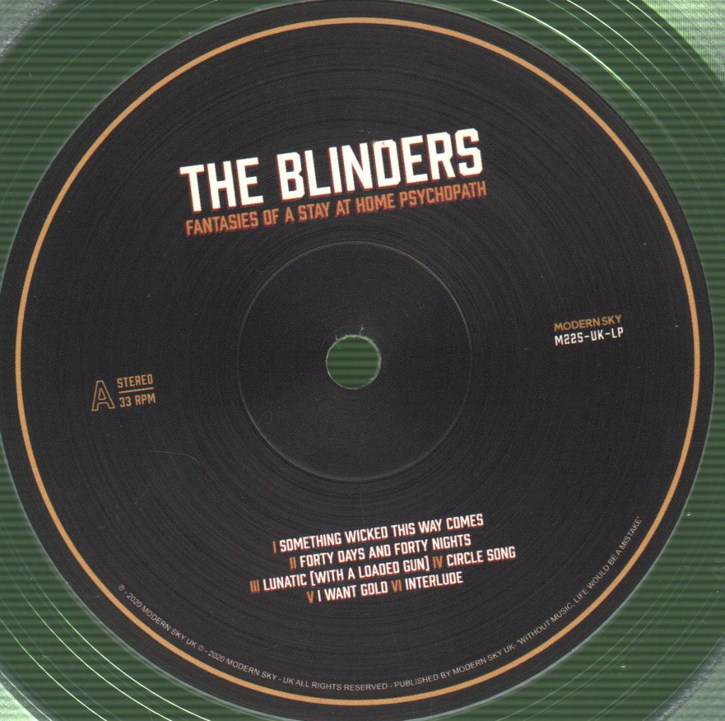 Blinders - Fantasies Of A Stay At Home Psychopath - Lp