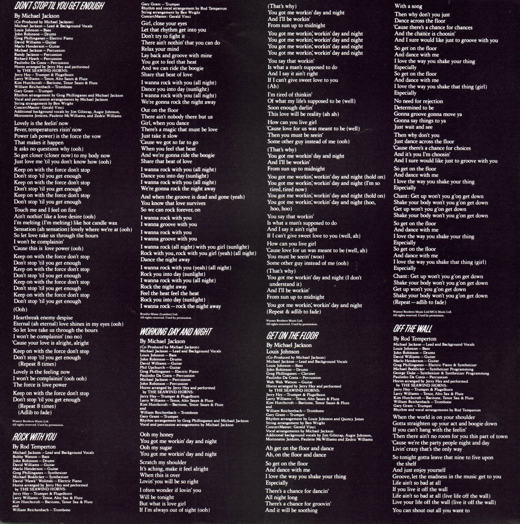 Michael Jackson - Off The Wall - Lp