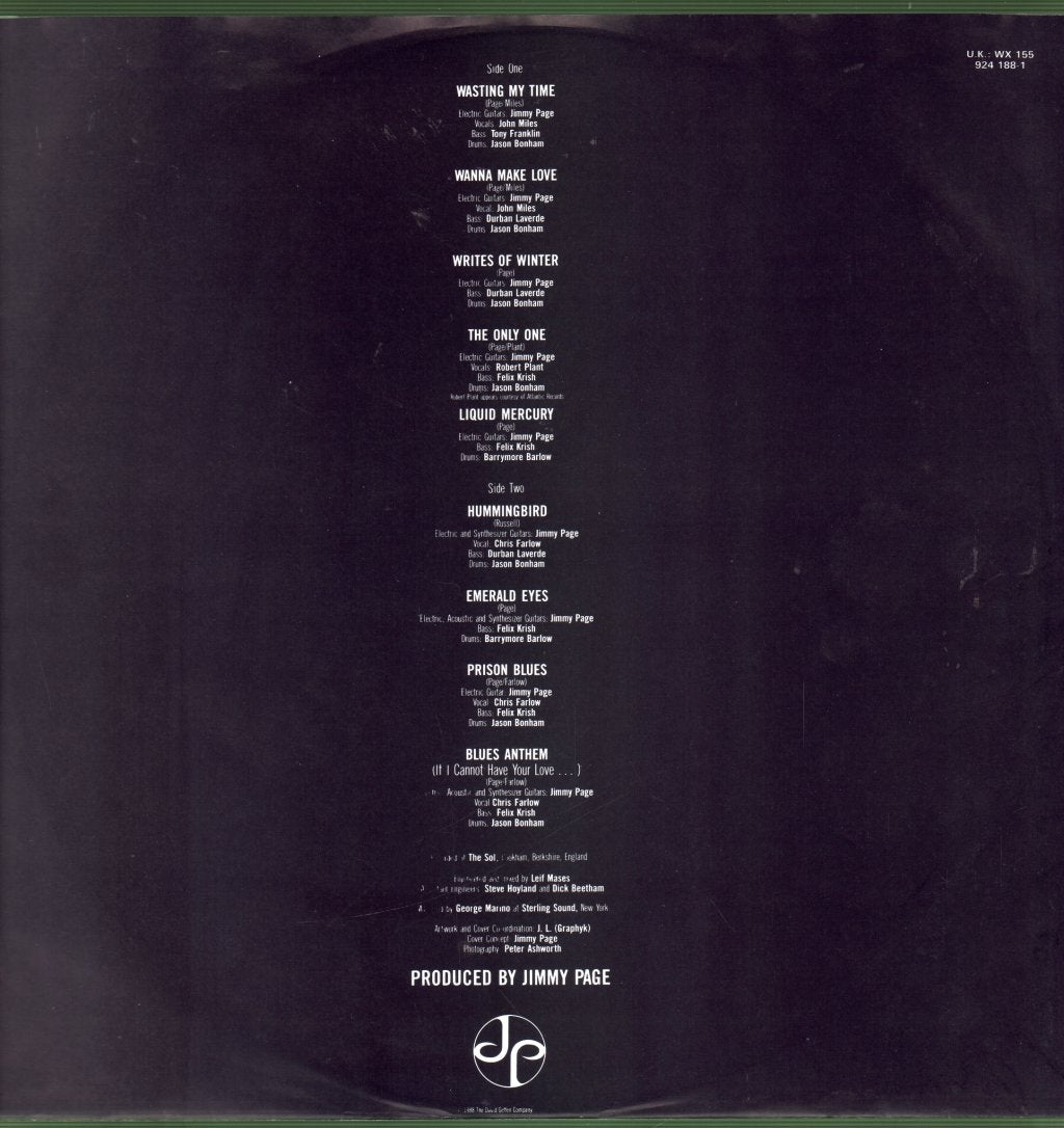 Jimmy Page - Outrider - Lp