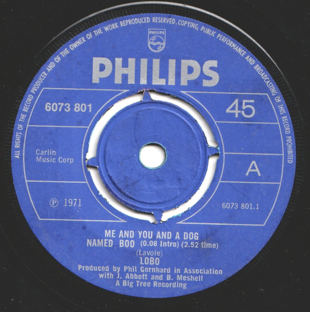 Lobo - Me And You And A Dog Named Boo - 7 Inch
