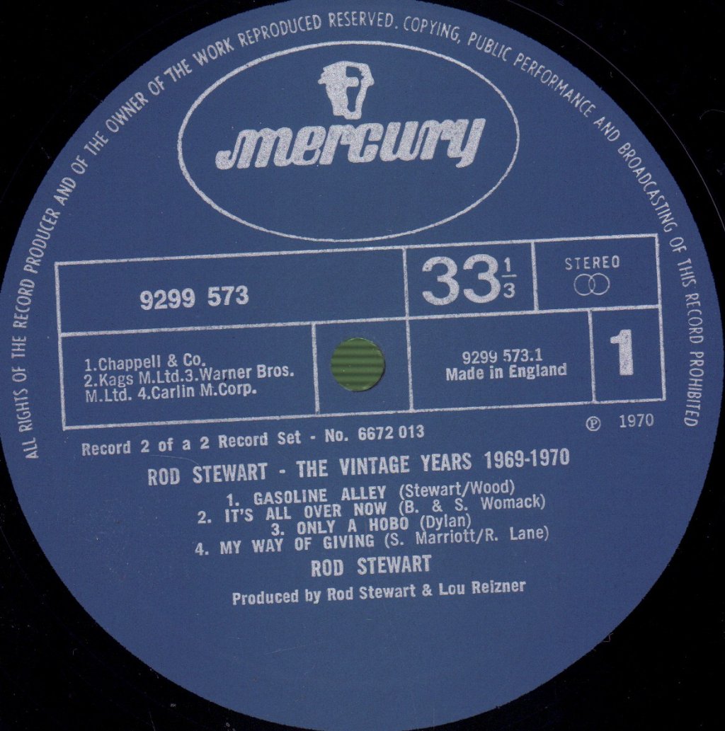 Rod Stewart - Vintage Years 1969-70 - Double Lp