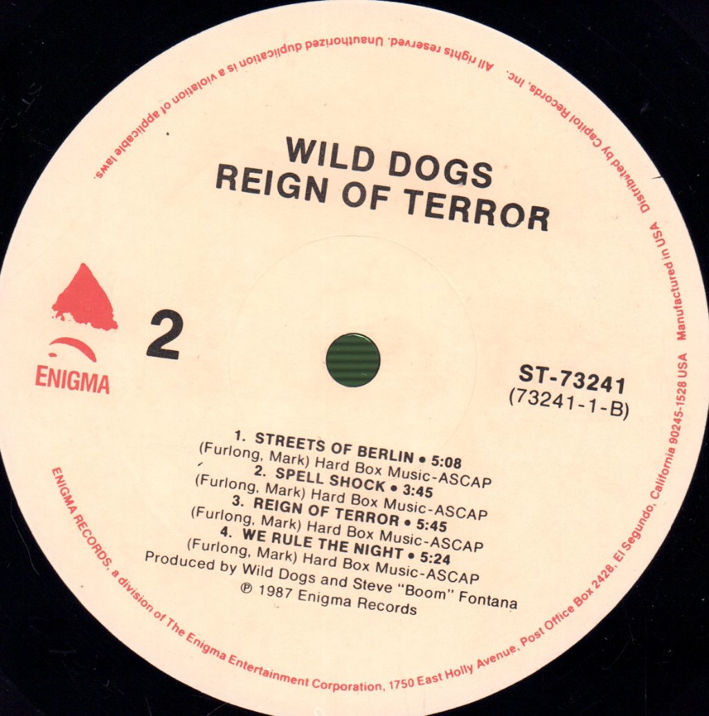 Wild Dogs - Reign Of Terror - Lp