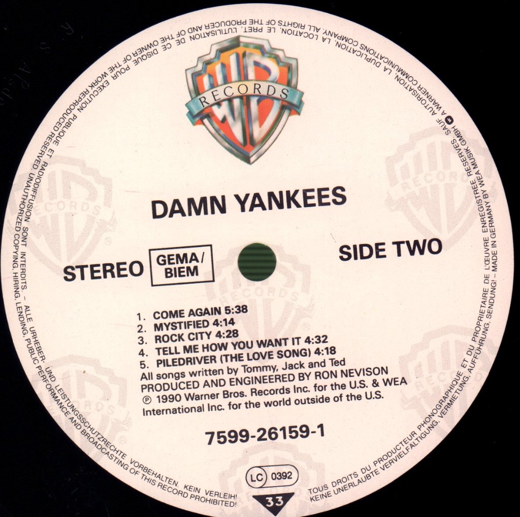 Damn Yankees - Damn Yankees - Lp