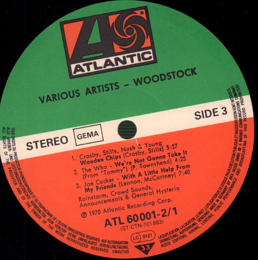 Various Artists - Woodstock - Music From The Original Soundtrack And More - Triple Lp