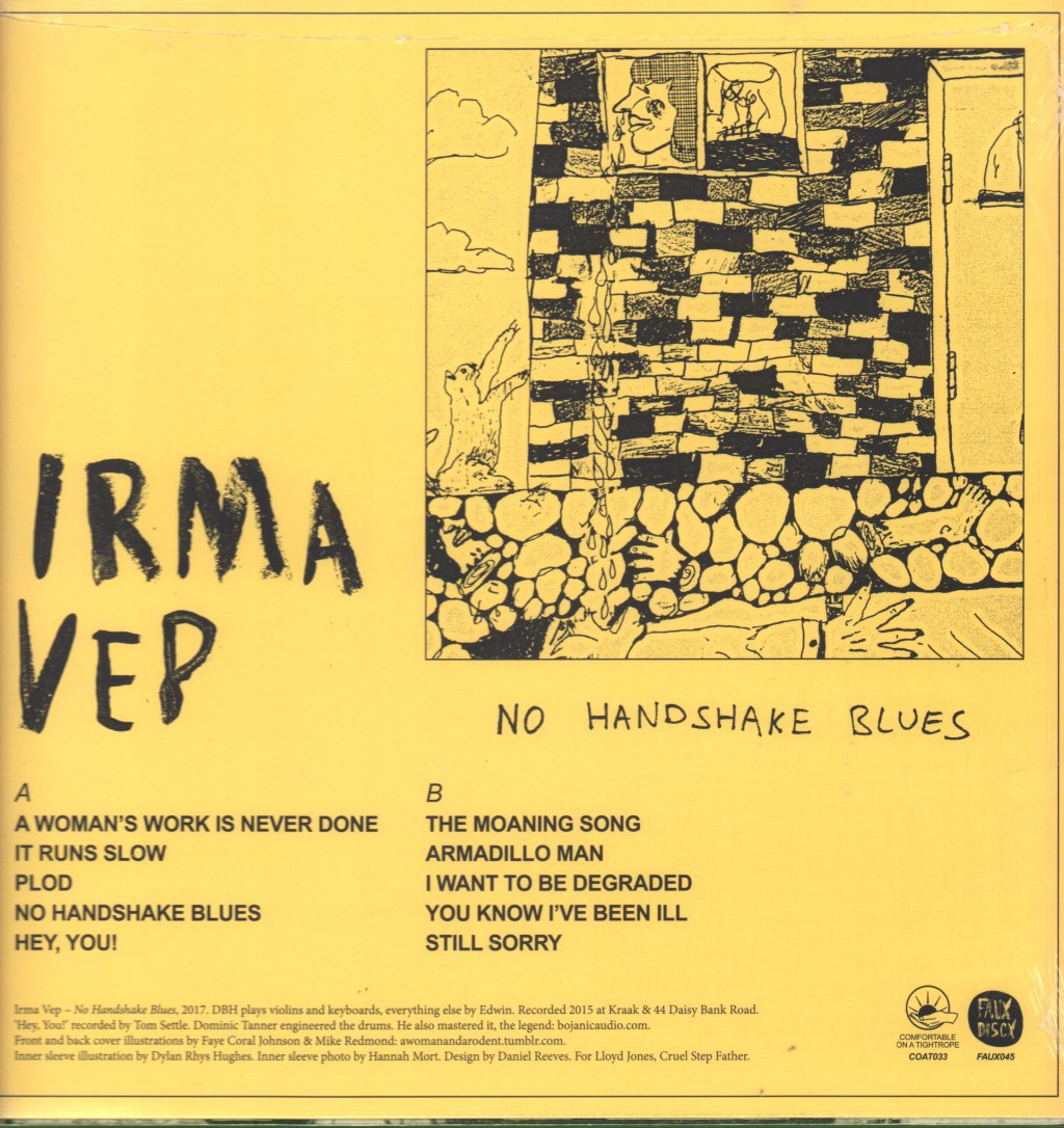 Irma Vep - No Handshake Blues - Lp