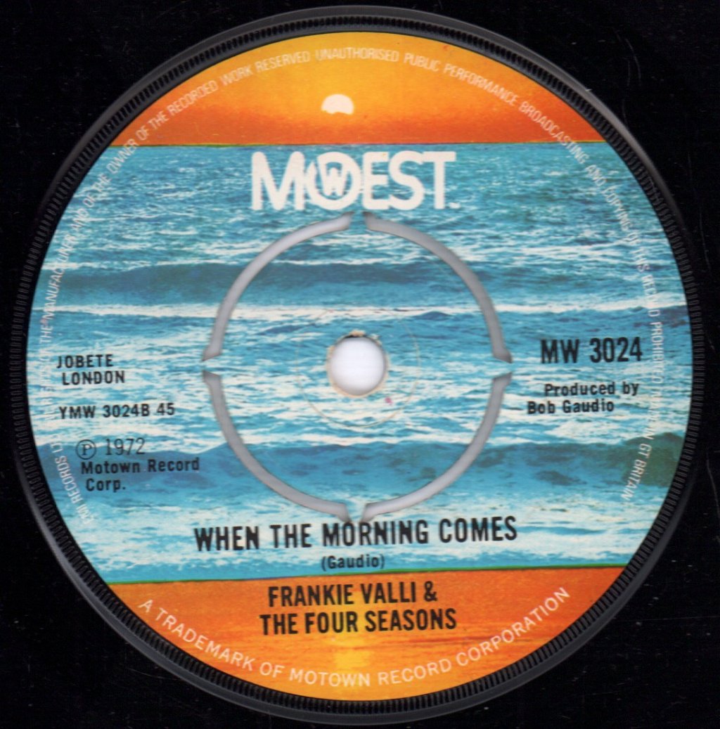 Frankie Valli And The Four Seasons - Night - 7 Inch