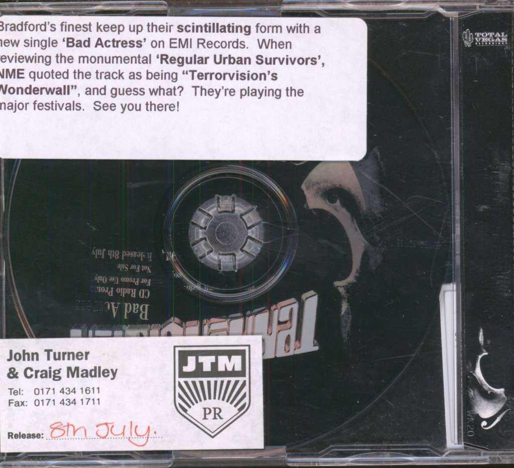 Terrorvision - Bad Actress (LP Version) - Cd