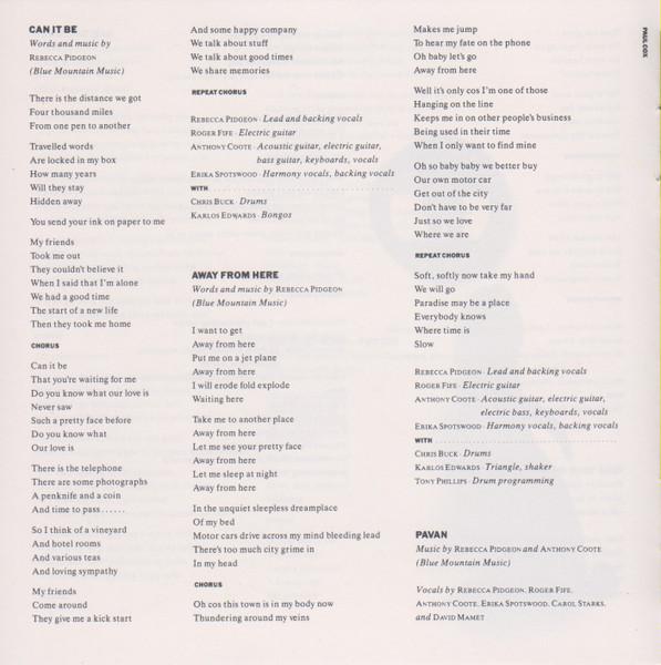 Ruby Blue - Down From Above - Cd