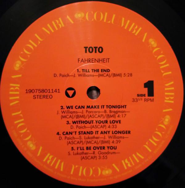 Toto - Fahrenheit - Lp