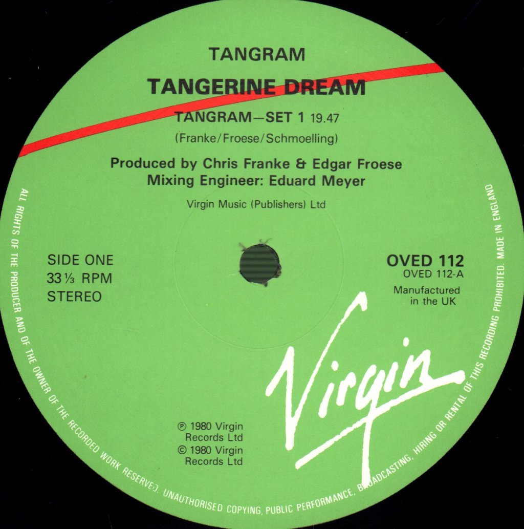 Tangerine Dream - Tangram - Lp