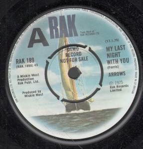 Arrows - My Last Night With You - 7 Inch
