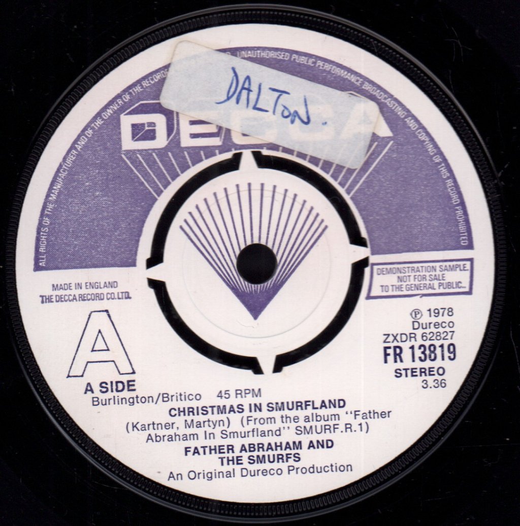 Father Abraham - Christmas In Smurfland - 7 Inch