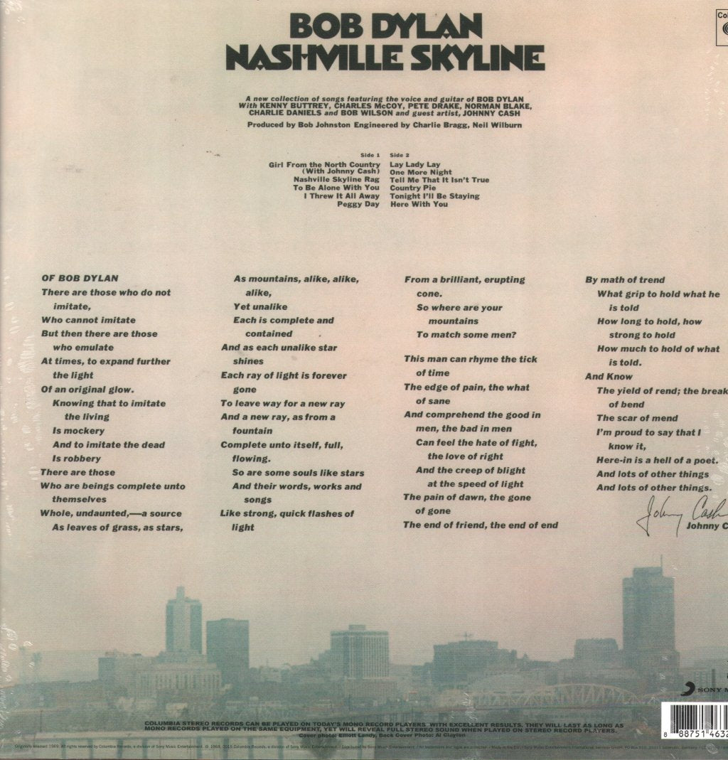 Bob Dylan - Nashville Skyline - Lp