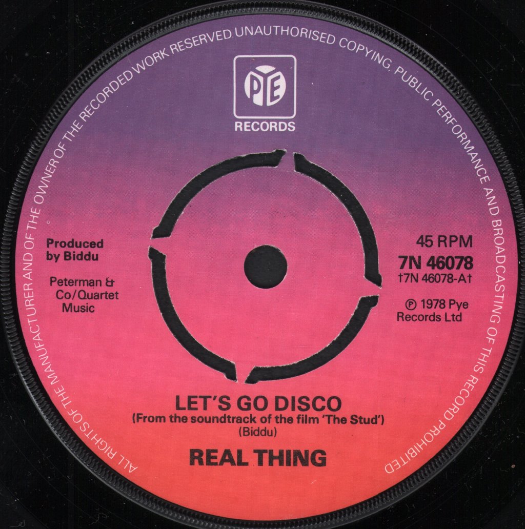 Real Thing - Let's Go Disco - 7 Inch