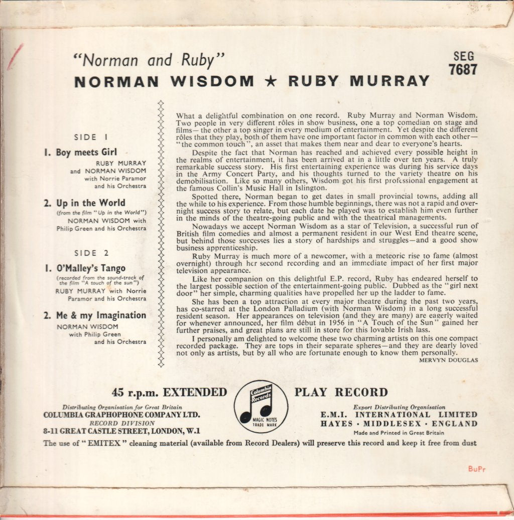 Ruby Murray - Norman And Ruby - 7 Inch