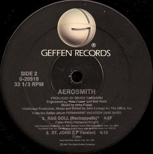 Aerosmith - Rag Doll - 12 Inch