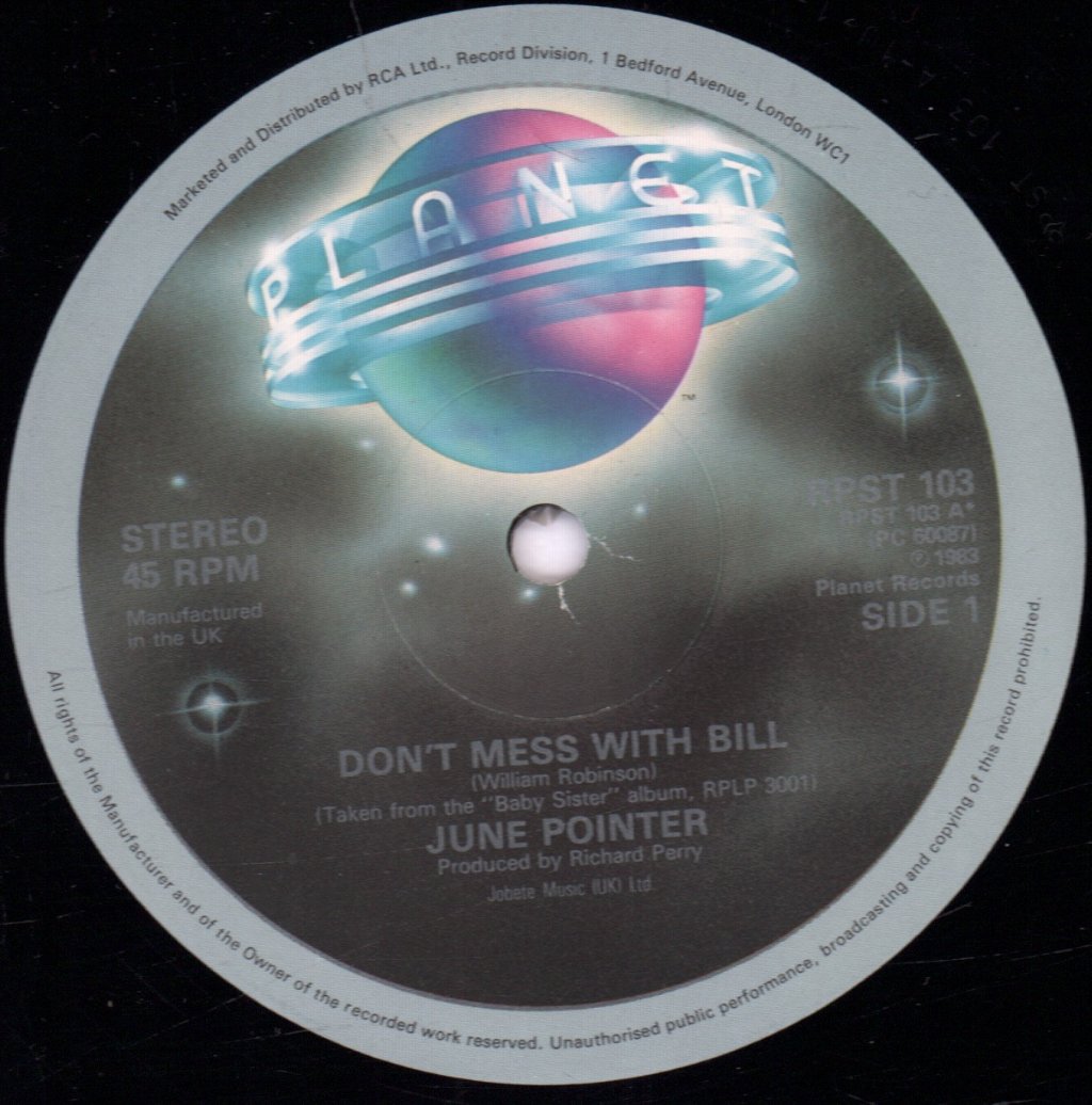 June Pointer - Don't Mess With Bill - 12 Inch