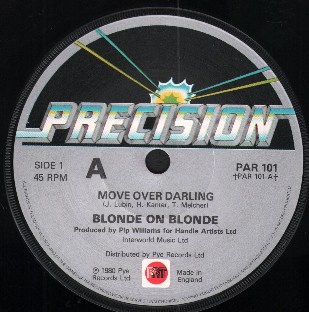 Blonde On Blonde (Girls Pop) - Move Over Darling - 7 Inch