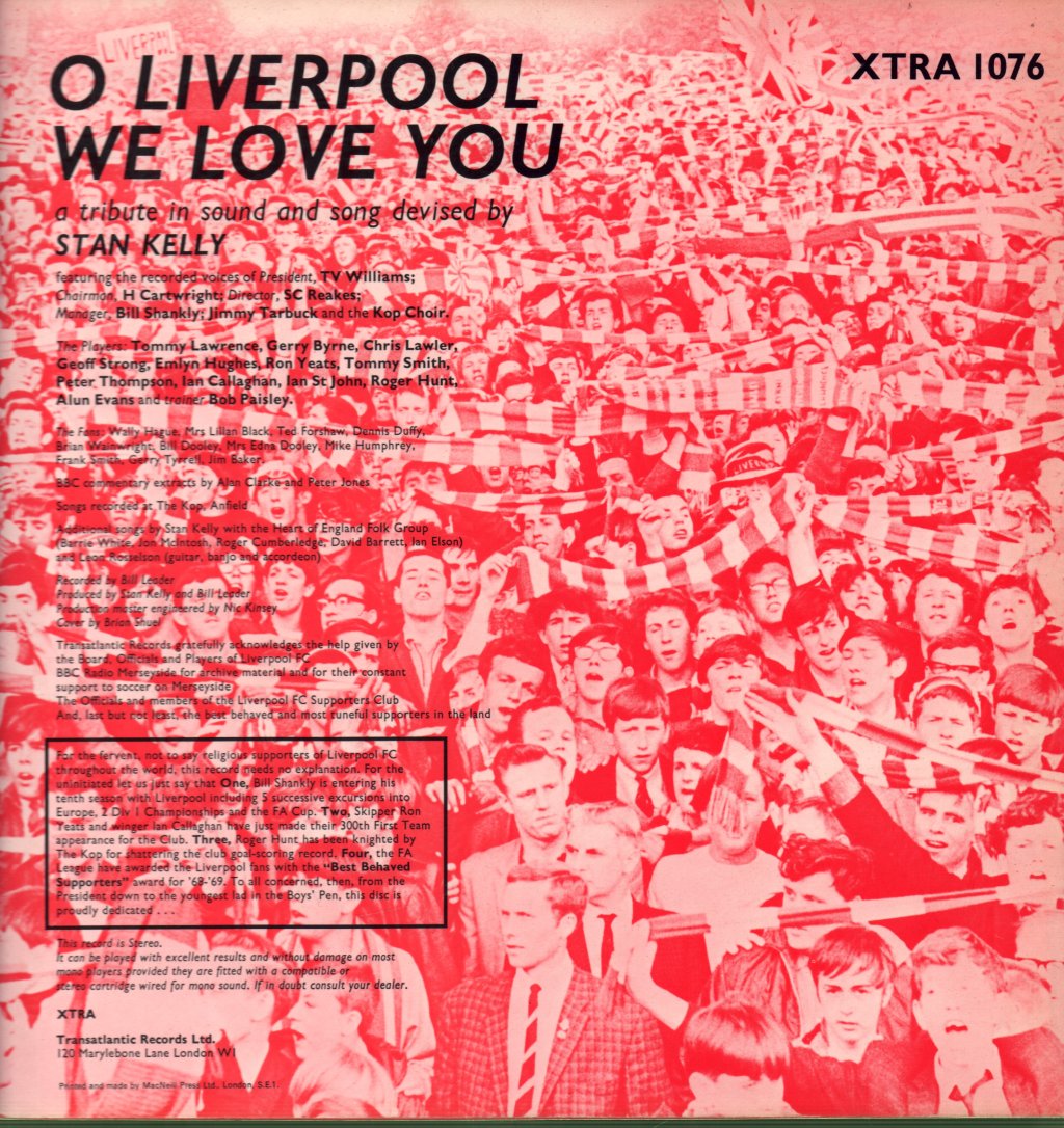 Stan Kelly - O Liverpool We Love You - Lp