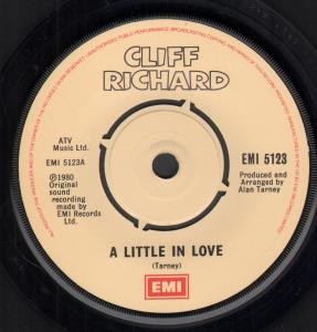 Cliff Richard - A Little In Love - 7 Inch
