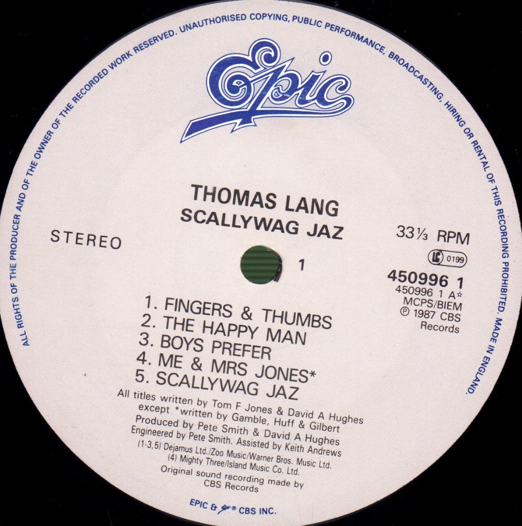 Thomas Lang - Scallywag Jaz - Lp