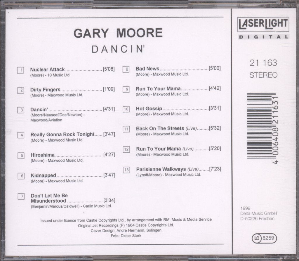 Gary Moore - Dancin' - Cd